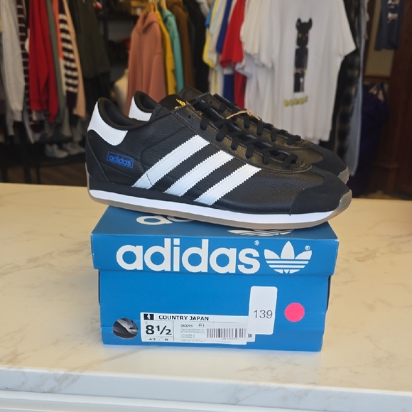 Adidas Black and White Country Sneakers